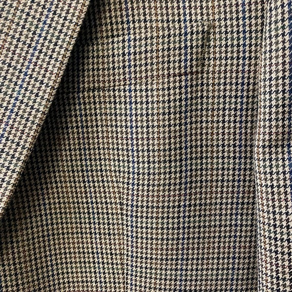 Ralph Lauren, Size 44R, Houndstooth browns pattern,100% Wool, Blazer/Coat/Jacket - Picture 3 of 11